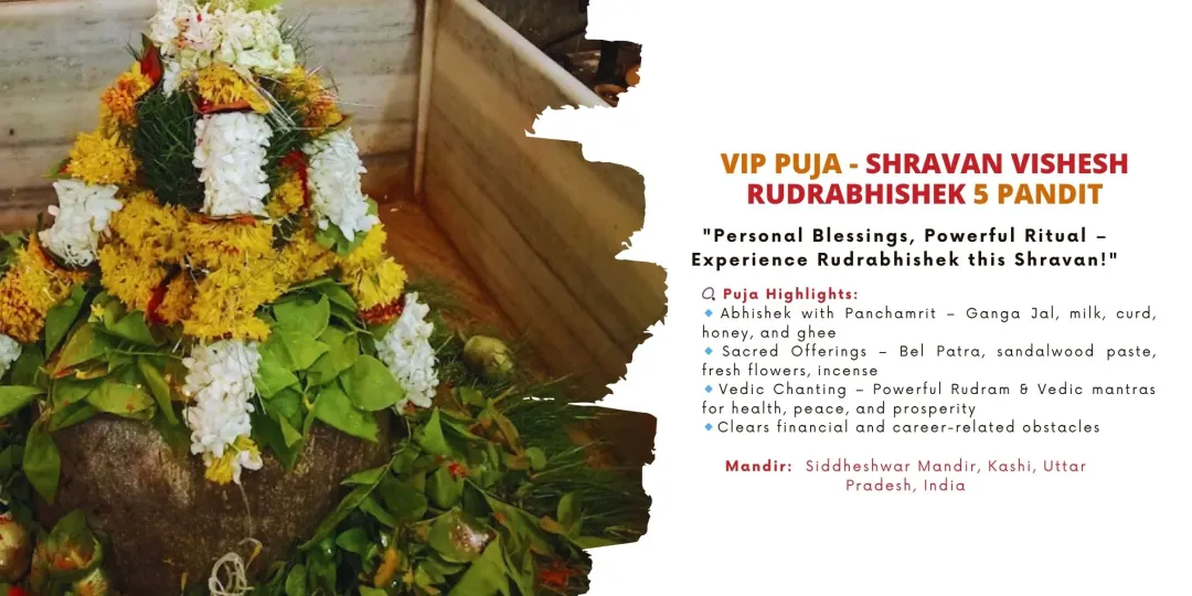 VIP Pooja - shravan vishesh Rudrabhishek 5 Pandit